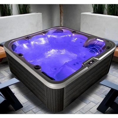 Наружная акриловая горячая ванна Спа настройка Jacuzzi Наружная спа для 6 человек Массажная спа горячая ванна с светодиодным освещением