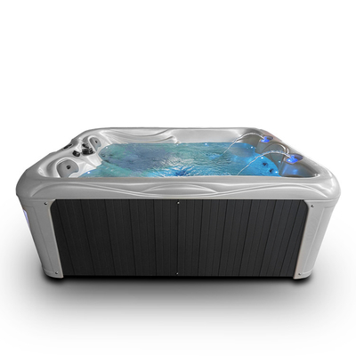 Крытые утопленные Freestanding джакузи и на открытом воздухе спа со светами СИД